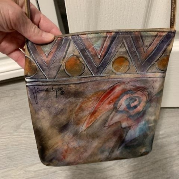 Jane Yoo Handbags - LIKE NEW! Women's Jane Yoo Multicolored Mini Leather Purse